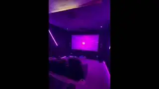 Cinema wall padding and starlight 