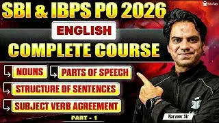 SBI/IBPS PO English Full Course 2026 | SBI/IBPS PO Prelims Complete Syllabus Coverage 2026 Part 1