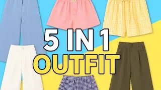How to make five in one outfit Plazzo ,Pant , short boxer ,Bell Bottom ,Boutique style Master class