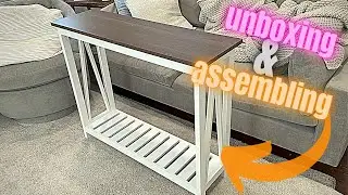 Unboxing & Assembling the ChooChoo Farmhouse Console Table