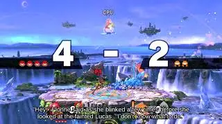 Edgehogging Wolf on Jungle Hijinxs against Ledge Toon Link _ SSB