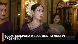 Indian Diaspora Welcomes PM Modi in Argentina |  DD India