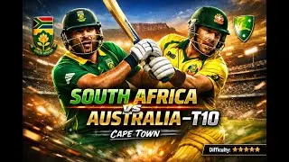 🎮 Cricket 07 Gameplay &ndash; South Africa vs Australia (T10) | Cape Town Stadium