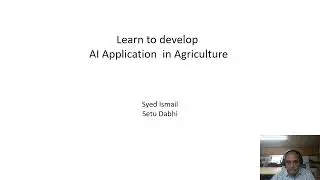 Learn to develop AI Applications in Agriculture