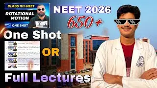 Are One Shot lectures enough for NEET 2026?🤔