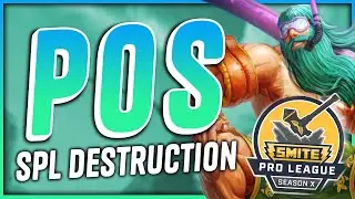 WATCH MY SPL POSEIDON SOLO POV DESTRUCTION - Smite Pro League Gameplay