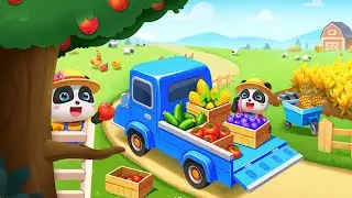 BabyBus Town: My Farm #2 - Help Farmer Kiki and Join Fruits and Vegetables Harvest - Baby Panda Game