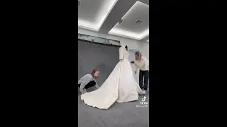 c. 1961 Wedding Gown with Chapel Train