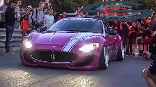 supercar - A CRAZY PINK Maserati Granturismo in Monaco | REVS + LOUD Accelerations!