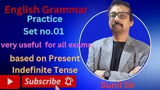 English Grammar//Practice set no.01, based on Present indefinite Tense