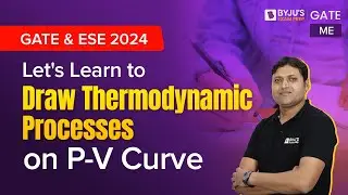GATE & ESE 2024 | Let's Learn to Draw Thermodynamic Processes on P-V Curve | BYJU'S
