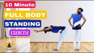 10 Minutes- Full Body Standing Exercise- For Yoga Workout & Body Weight Loss |#RISHIS YOGA PALAKKAD