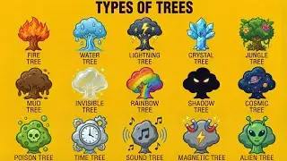 Beautiful Tree Species Poster for Nature Lovers