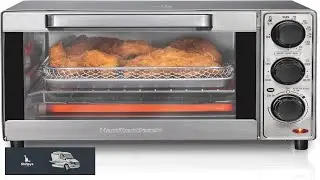Hamilton Beach Sure Crisp Air Fryer Toaster Oven Combo Fits 9 Pizza 4
