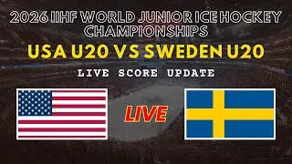 USA vs Sweden Live Scores | U20 2026 IIHF World Junior Ice Hockey Championships