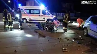 Cremaonline: Quintano, prognosi riservata per lo scooterista