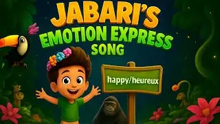 Jabari's Emotion Express Song: Learn Feelings in English & French (Bilingual Sing-Along for Kids)
