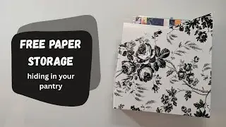 Basically Free DIY Paper Storage