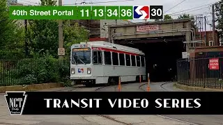 TVS-SEPTA Trolleys: 40th Street Portal on The Subway-Surface Line
