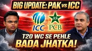 Breaking - ICC vs Pakistan major update - T20 WC update on 15th feb game IndvsPak!