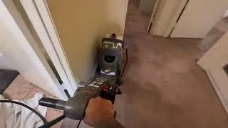 Carpet cleaning with bissell big green and 175 floor machine.