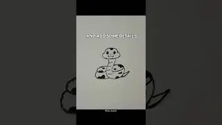 HOW TO  Draw SNAKE 🐍😁 | Demon Slayer Fanart | #shorts