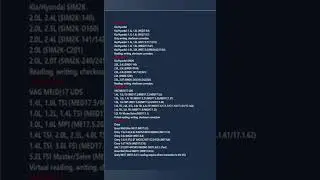 KTM200 ECU Programming Tool Car list