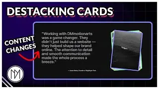 De-stacking Cards w/ Content Switcher on Scroll - Elementor and GSAP Tutorial