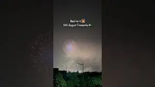14th August 2025 ends with some amazing fireworks in DHA Phase 6 Lahore #independence