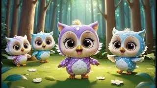 🦉 Little Owls Flapping in the Moonlight 🌙🎶 | Fun Action & Learning Song for Toddlers