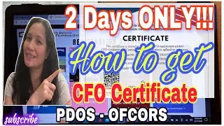 How To Get CFO Certificate FAST for US Immigrant Visa holders #cfo #usvisa |Bea Meg & DJ