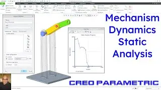 Creo Parametric — опция динамики механизмов (MDO) — статический анализ | Двойной маятник