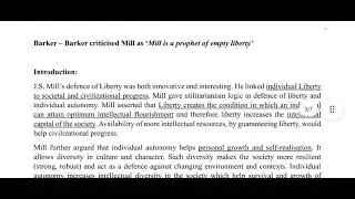 SHORT NOTES ON JOHN STUART MILL🗒️🗒️