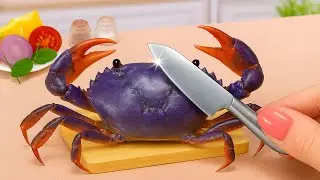 Best Mini Cooking Videos 🦀 Funny Crab Snack Battle with Takis & Cheetos | Tiny Taste Kitchen