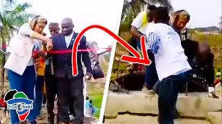 Shameful or Funny as New Bridge Collapses During its Launch by Politicians in DR Congo