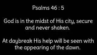 Psalms 46. Passion Translation Bible. Audio.