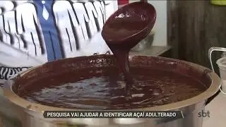 SBT PARÁ (29.01.18) Pesquisa vai ajudar a identificar açaí adulterado