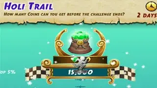 Temple Run 2 HOLI TRAIL - HOLI GLOBAL CHALLENGE - COLLECT HOLI COINS