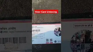 PVC Voter card #unboxing #shorts #votercard #eci #pvcvotercard #pvccard #pvcvoter