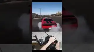 Dodge Challenger SRT Hellcat Drifts 🔥🔥 Forza Horizon 5 - Logitech G29 Steering Wheel #shorts