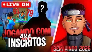 ❤️JOGANDO 4X4 COM INSCRITOS ❤️FREE FIRE AO VIVO  ❤️LIVE FF - AO VIVO ❤️BEM VINDO 2026 ❤️ #40k ❤️