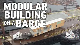 Installing a Modular Building on a Barge