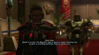 #SWTOR: Onslaught Expansion Male Bounty Hunter Saboteur Theron Shan Romance