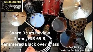 How will this relative cheap Fame Hammered Black over Brass Snare in 14x 6,5