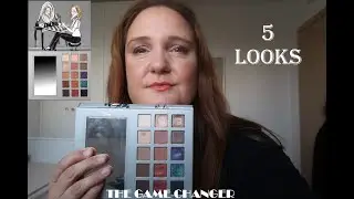 Five different looks using The Game Changer palette by Ashley Waxman Bakshi