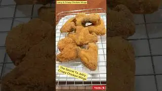 The Secret To Juicy Crispy Chicken Wings! 🍗✨
