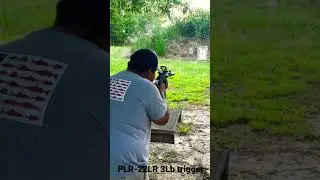 .22LR with a 3Lb trigger for the PLR-22 with Blackout Solution custom PLR Lower.