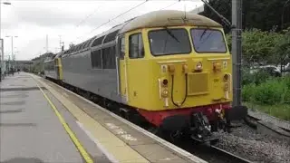 GBRf 56081 + 47727 stop at Milton Keynes Central (includes screaming departure!) 27/07/21