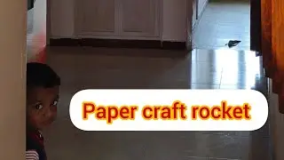 Waste paper craft rocket 🚀🚀paper reuse idea || paper crafts #craftideas #papercraft