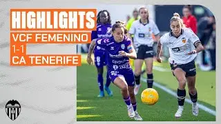VALENCIA CF FEMENINO 1 - 1 COSTA ADEJE TENERIFE | RESUMEN DEL PARTIDO - JORNADA 15 LIGA F